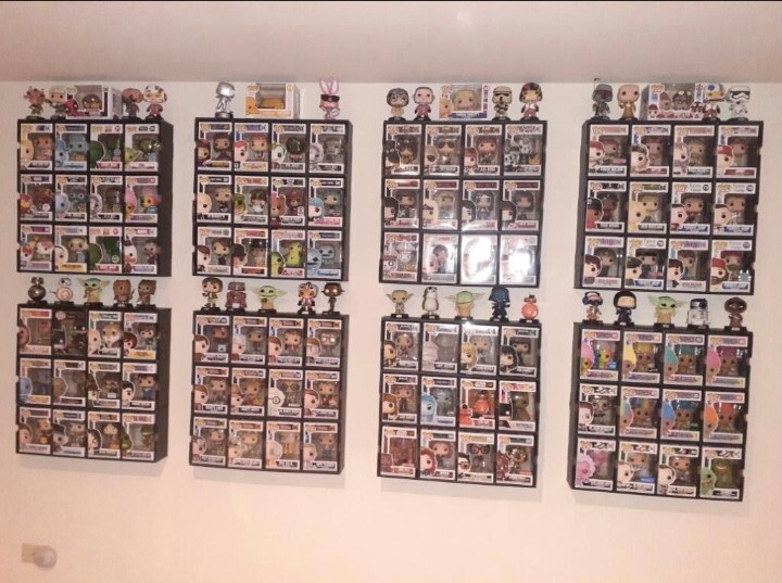 Funko Pop Display shelf Kubbie FOUR PACK...BLACK.