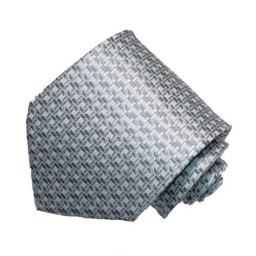 Men's Hot Pink Solid Color Zigzag Tie