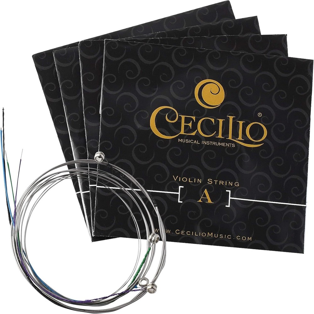 Cecilio Violin Strings Size 1/2 and 1/4 Violin Strings, G D A and E (1 Set)