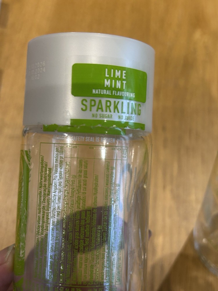 VOSS EMPTY Lime Mint Bottles X2 375ml