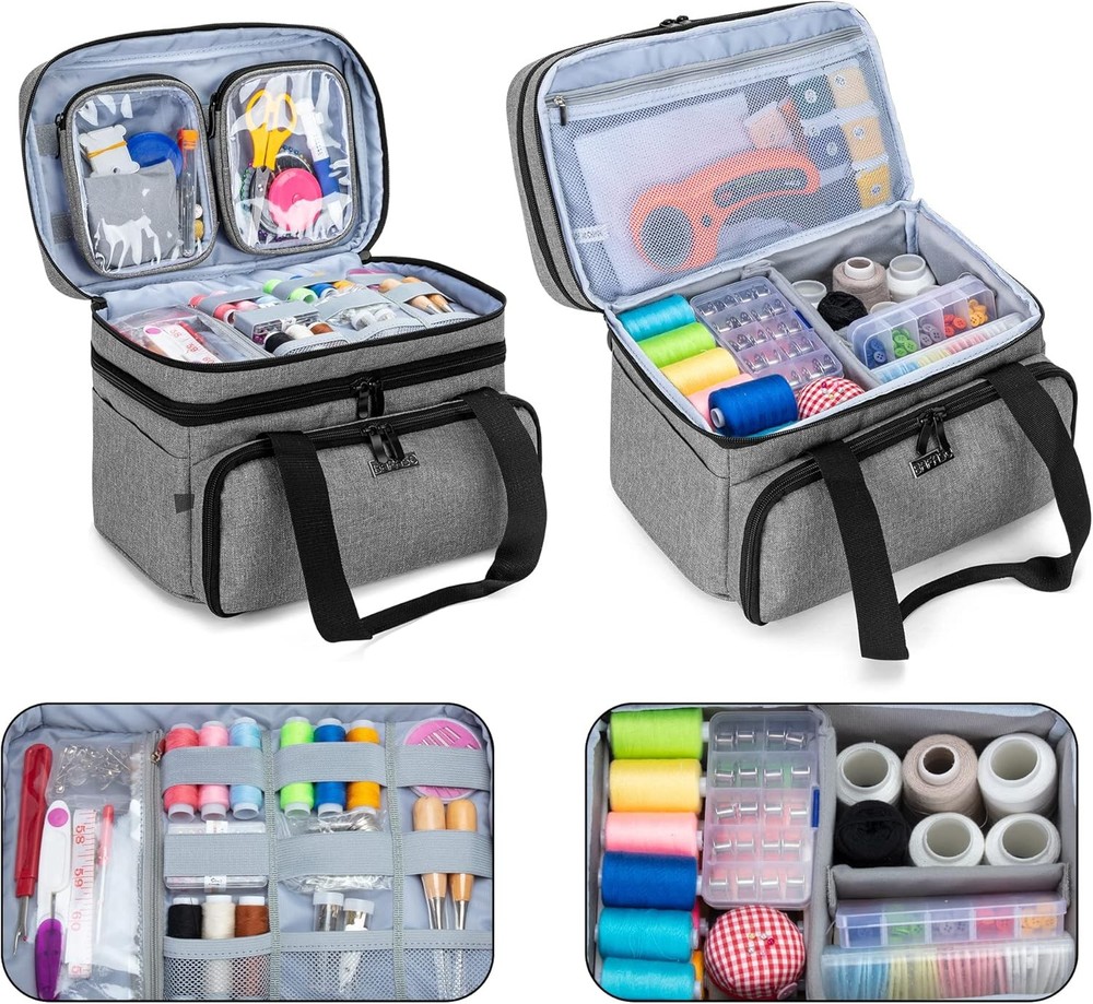 Double-Layer Sewing Accessories Storage Box