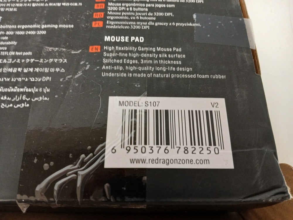 Redragon S107 Gaming Essentials Keyboard/Mouse/Mousepad 3-in-1 Set