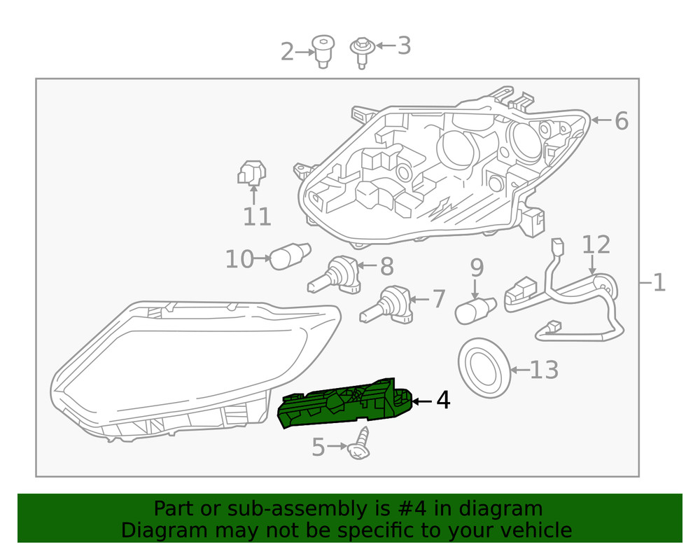 Genuine Nissan Headlight Bracket 26092-5HA0A