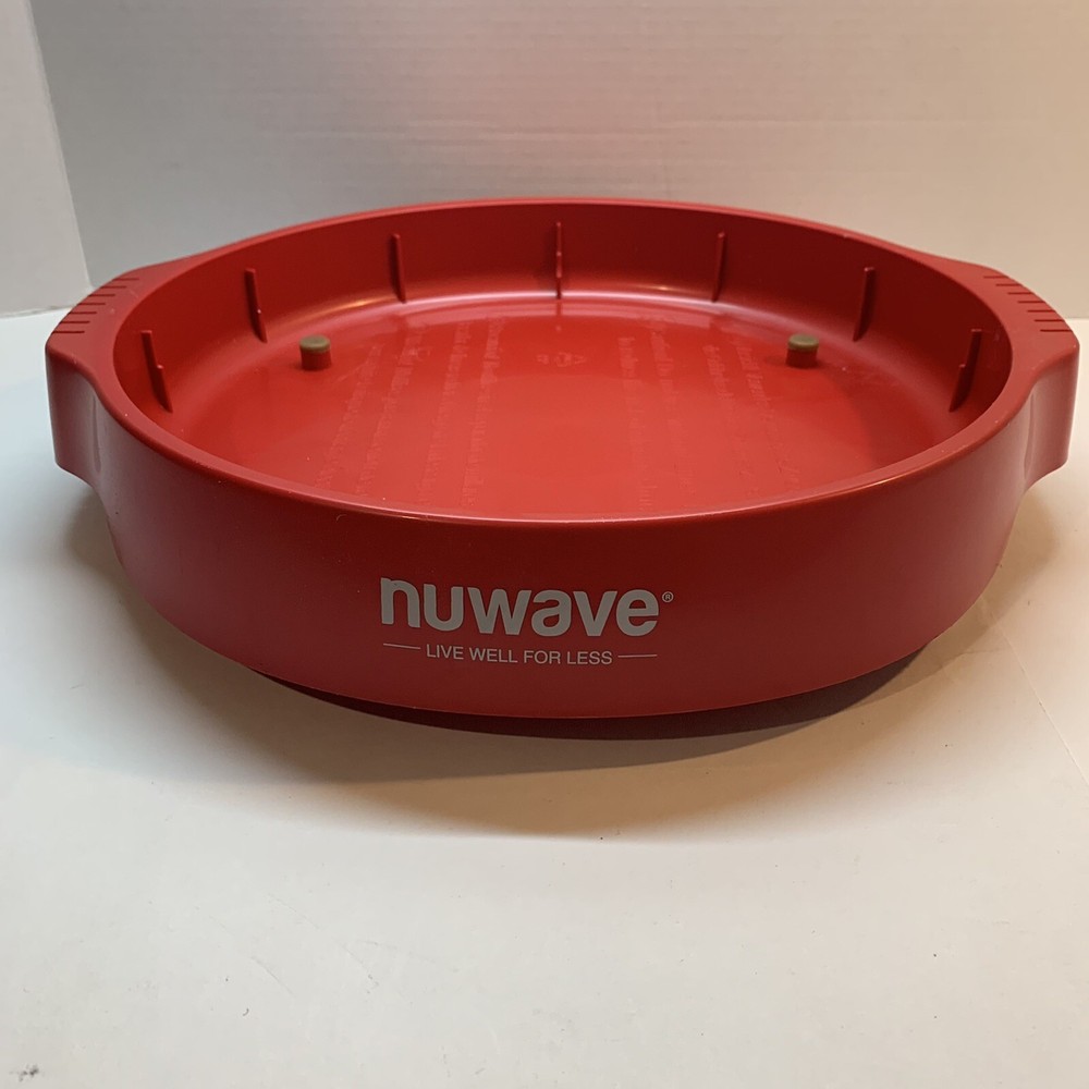 NuWave Pro Plus Oven 20631 OEM Replacement Part Bottom Base Only Red.