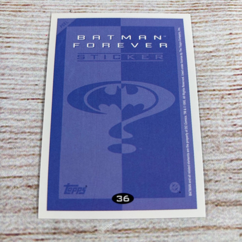 1995 Topps Batman Forever Stickers - #36 Riddler Mummified