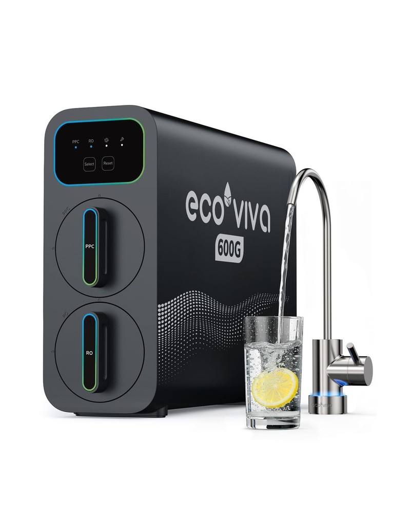 E6 600GPD Compact Space-Saving Under Sink RO Water Filter, Reverse Osmosis, 9...
