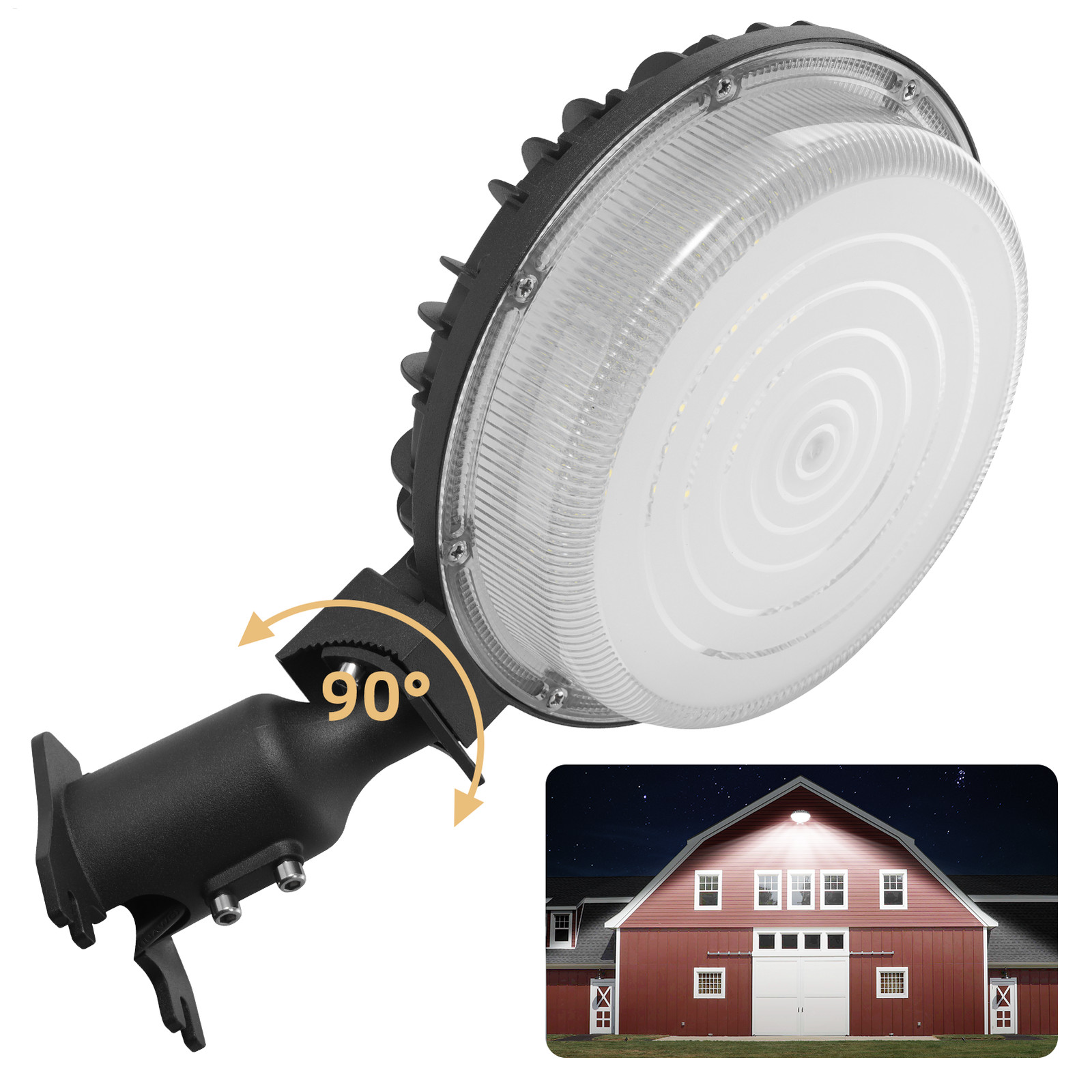 300W LED Barn Light Dusk to Dawn Lamp Outdoor Yard Street Flood Light waterproof