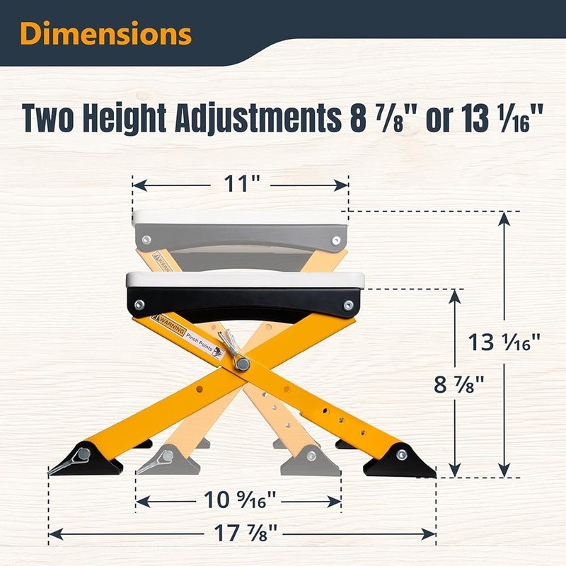 Folding Stand Router Tables Adjustable Height Wall Mount Quick Setup Drill Guide