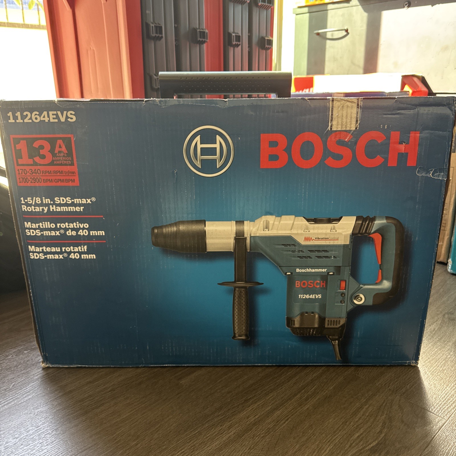 Bosch 11264EVS 13 Amp Corded 1-5/8 in SDS-Max Variable Speed Rotary Hammer Drill