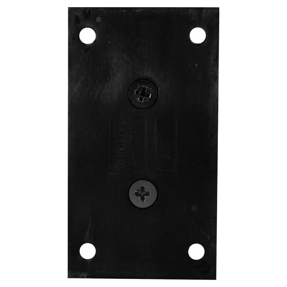 Matte Black Geneva 337 Series Adjustable Wall Mount Full Back Plate Hinge