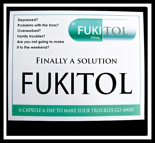 Finally A Solution! FUKITOL Pill 1 Capsule A Day Refrigerator Fridge MAGNET