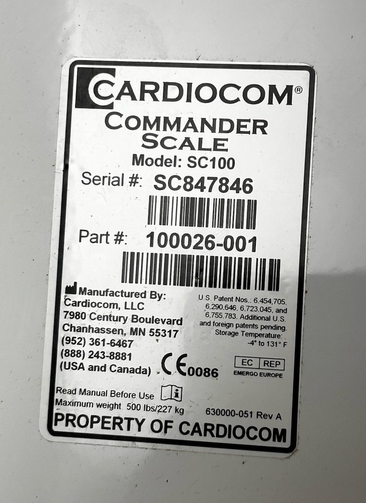CardioCom Commander Scale Model SC-100