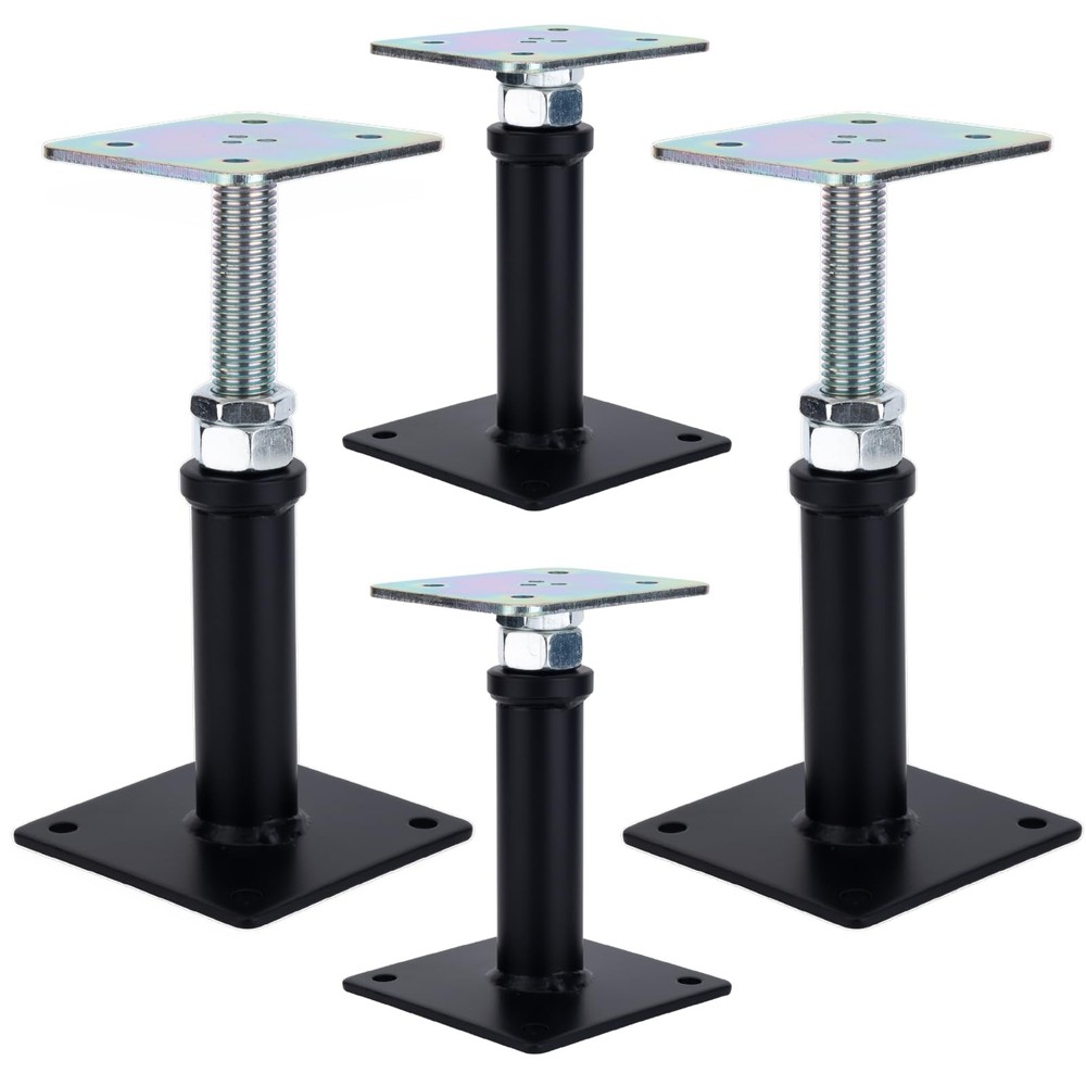 4 Pack Adjustable Floor Jack Post, 6’’-9’’ Height Range, House Floor Jacks Po...