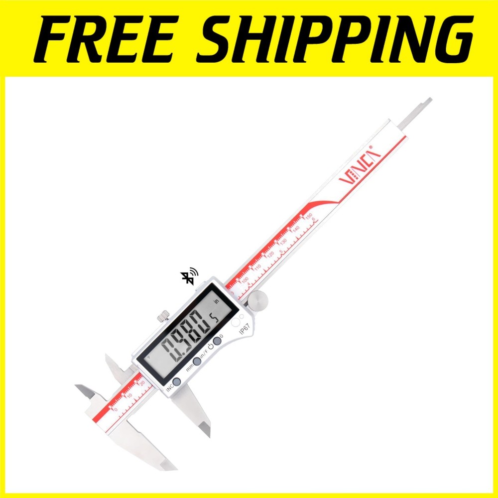 Precision Bluetooth Caliper, Inch/Metric/Fraction Conversion