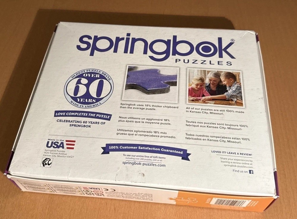 Springbok 2000 Piece Puzzle Called Cabin Evening Sunset