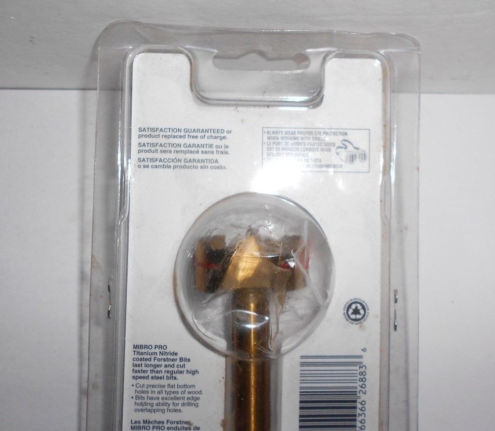 1 3/8 inch Mibro Pro Titanium Forstner Bit