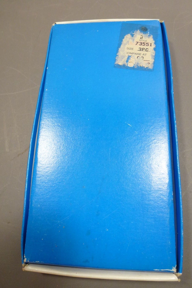 Vintage Leonard Silver Co. Stainless LEO6 3 Piece Baby Flatware Set, Mint in Box