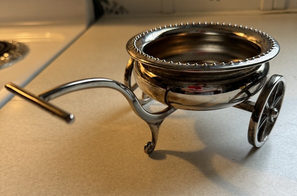 Vintage Godinger Silver Art Co. Wagon Server ~Beautiful~