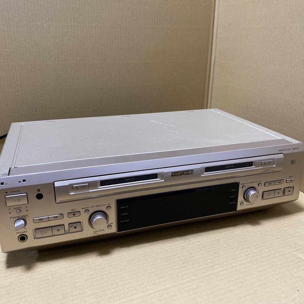 Sony MDS-W1 Md Mini Disc Deck Player Recorder Audio Components Working Item