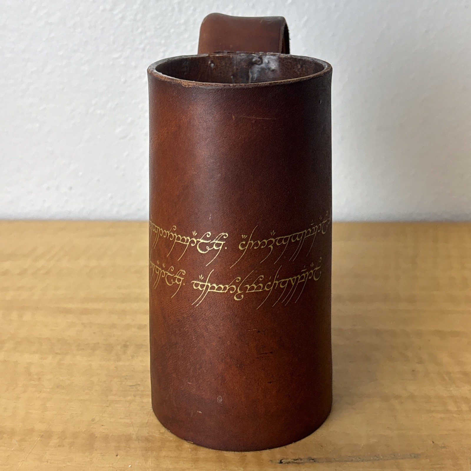 D&U Leather and Wood Medieval Mug Stein LOTR