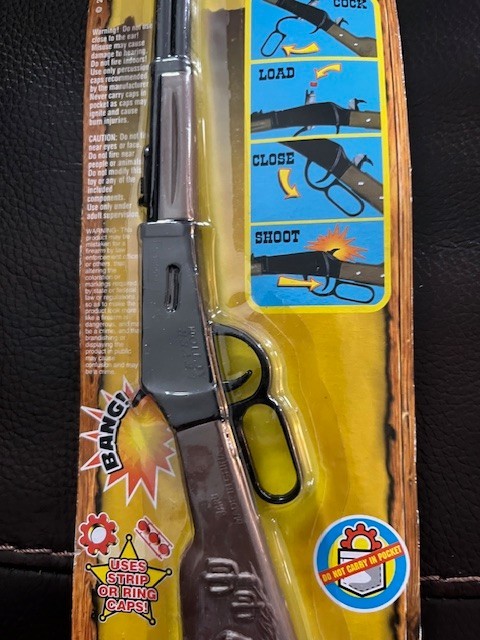 New Jaru Wild West Cap Rifle Die Cast Metal Firing Mechanism 11" Works Sealed