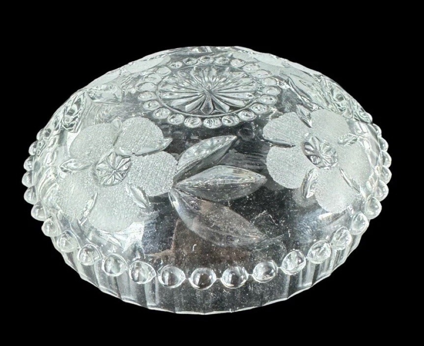 DECOR Italian Floral Beaded Art Glass Serving Bowl Set & Six Bowls Insalta Oslo