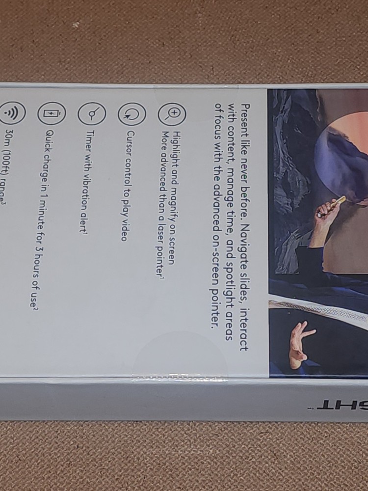 Logitech Spotlight Presentation Remote Advanced on-screen Pointer 910-004654 NEW