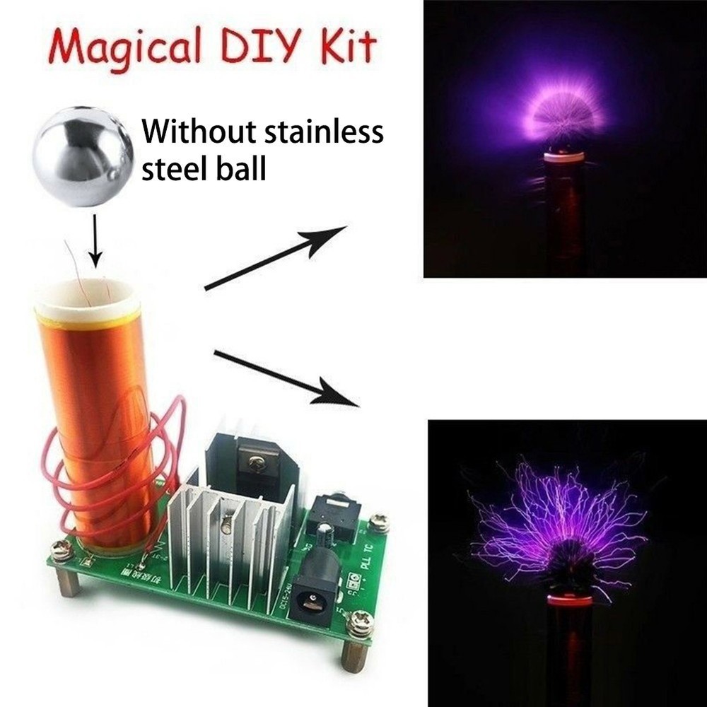 Coil Plasma Component DIY Kit Stainless Ball 15W Portable Practical