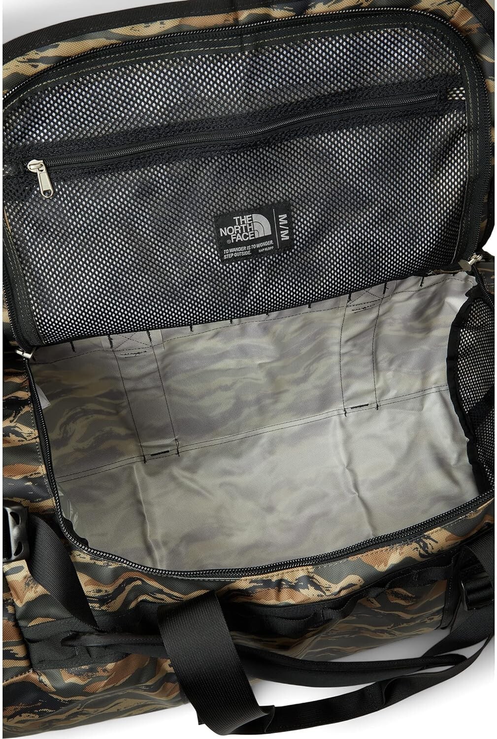OEM - The North Face Base Camp Duffel M New Taupe Green Painted Camo Print