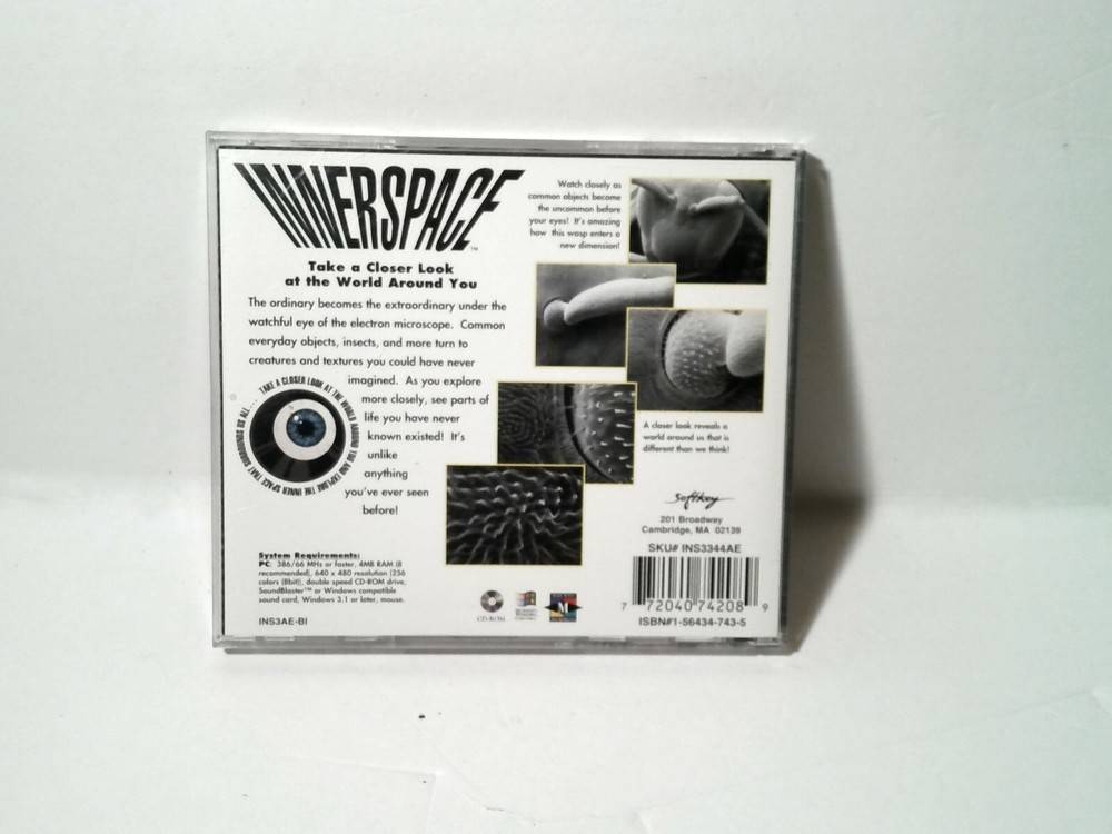 Innerspace CD Softkey PC 1995 Vintage Software Genre