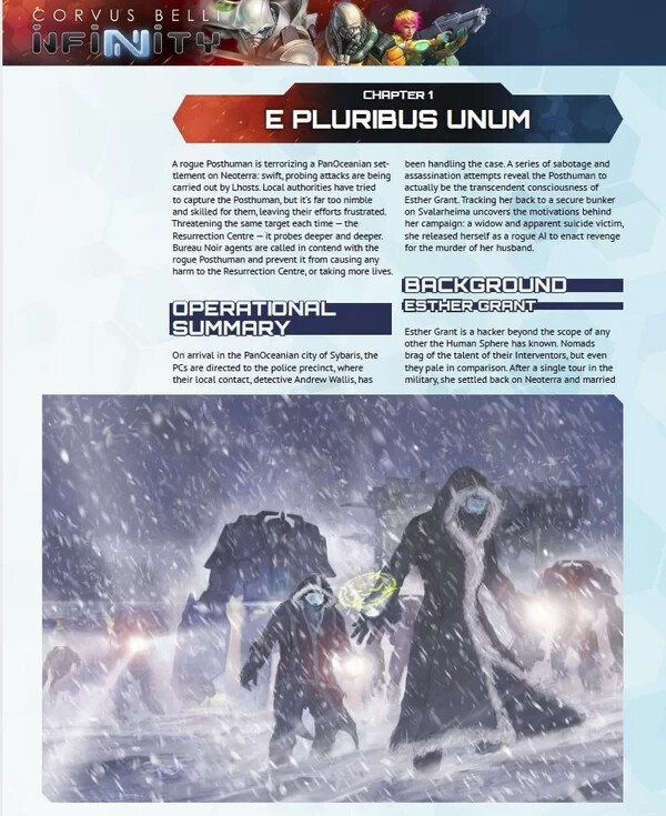 Infinity: GM Screen + Code Infinity Adventure | Infinity 2d20 RPG - Corvus Belli