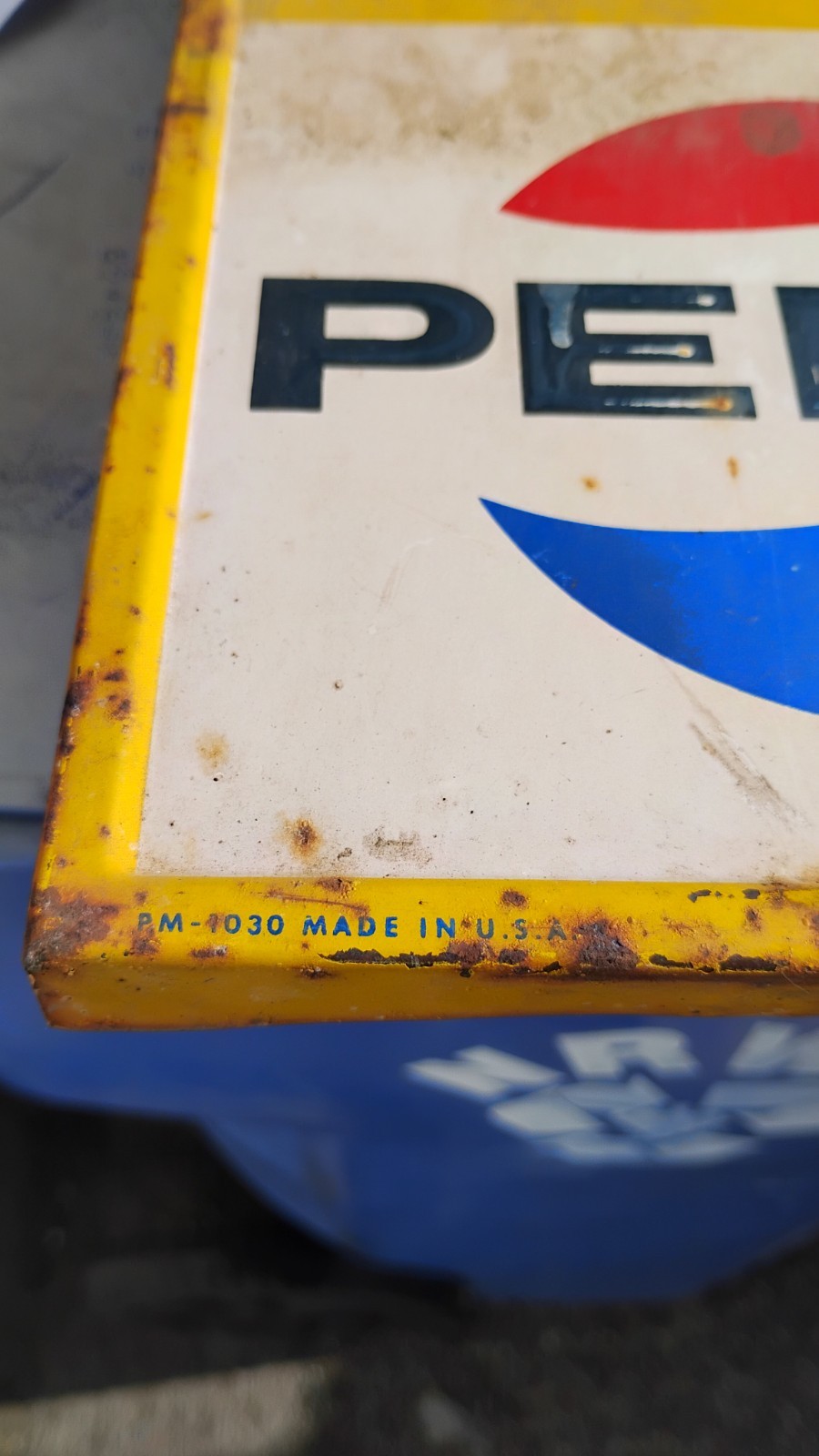 Vintage Say Pepsi Please Thermometer with NO Thermometer Tube Pm-1030