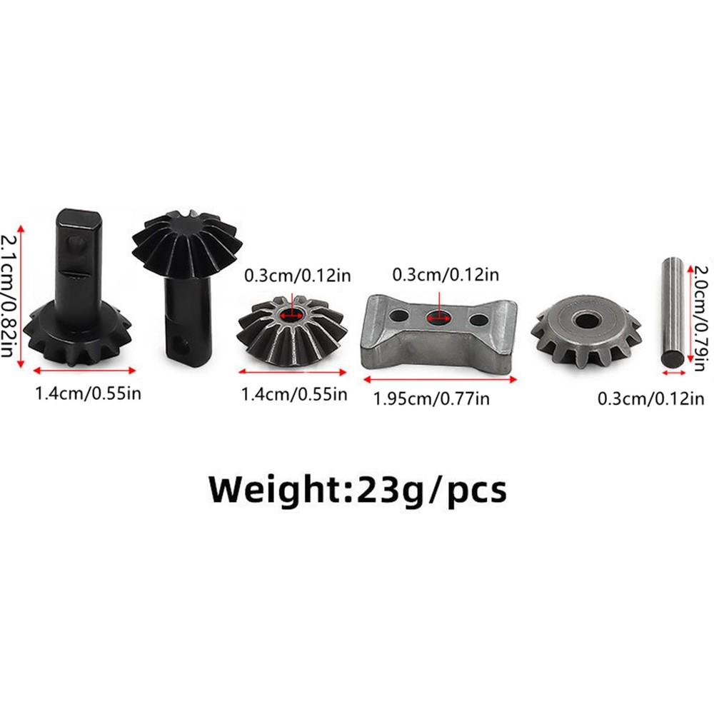 Durable Steel New Diff Gears Replacement for TRAXXAS Summit E-Maxx #5382X