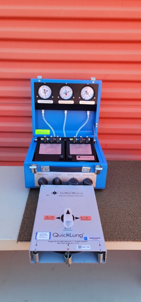 Pre-Owned IngMar Model SB 2000 Dual Compartment Lung Test Demo Simulator