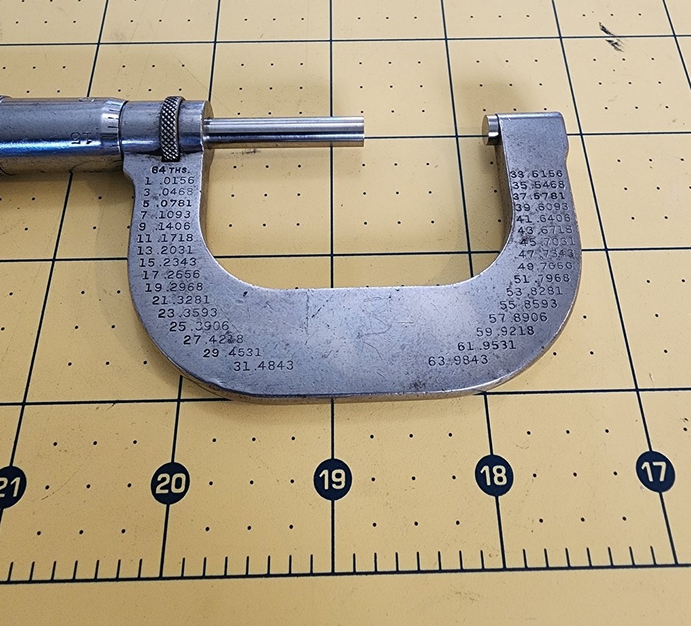 STARRETT. NO. 2 1"-2" OUTSIDE MICROMETER
