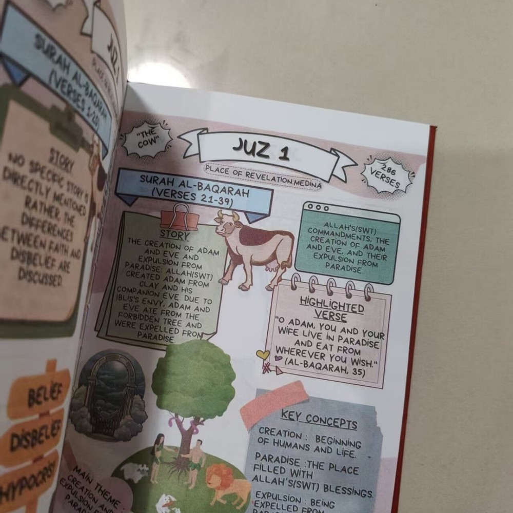 Quran Notebook Brown Leather Binding Islamic Study Journal Diary