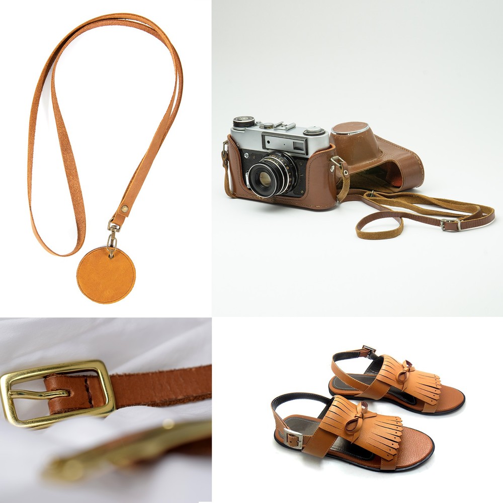 Leather Straps Strip Belt 1.2cm(0.5" Width) Leather Strips White