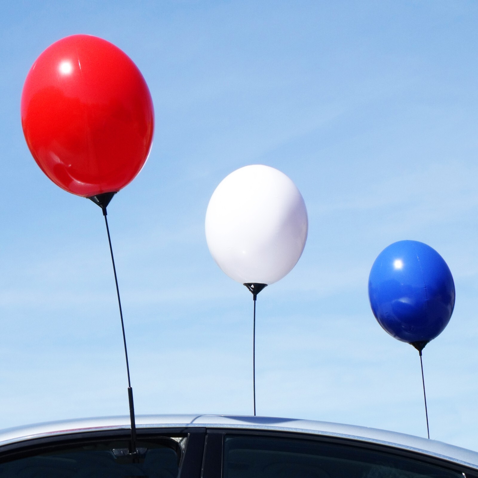 20-Inch Patriotic Reusable Balloon Window Kit - No Helium Needed - 3 Pack