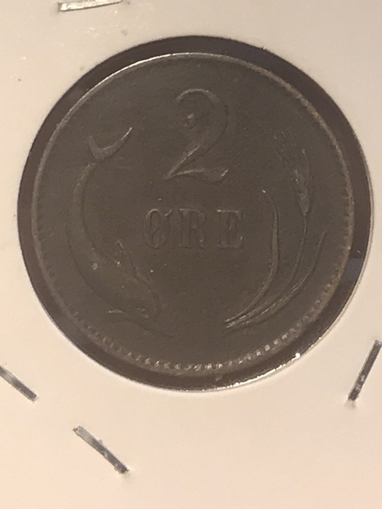 1874 Denmark 2 Ore KM # 793.1