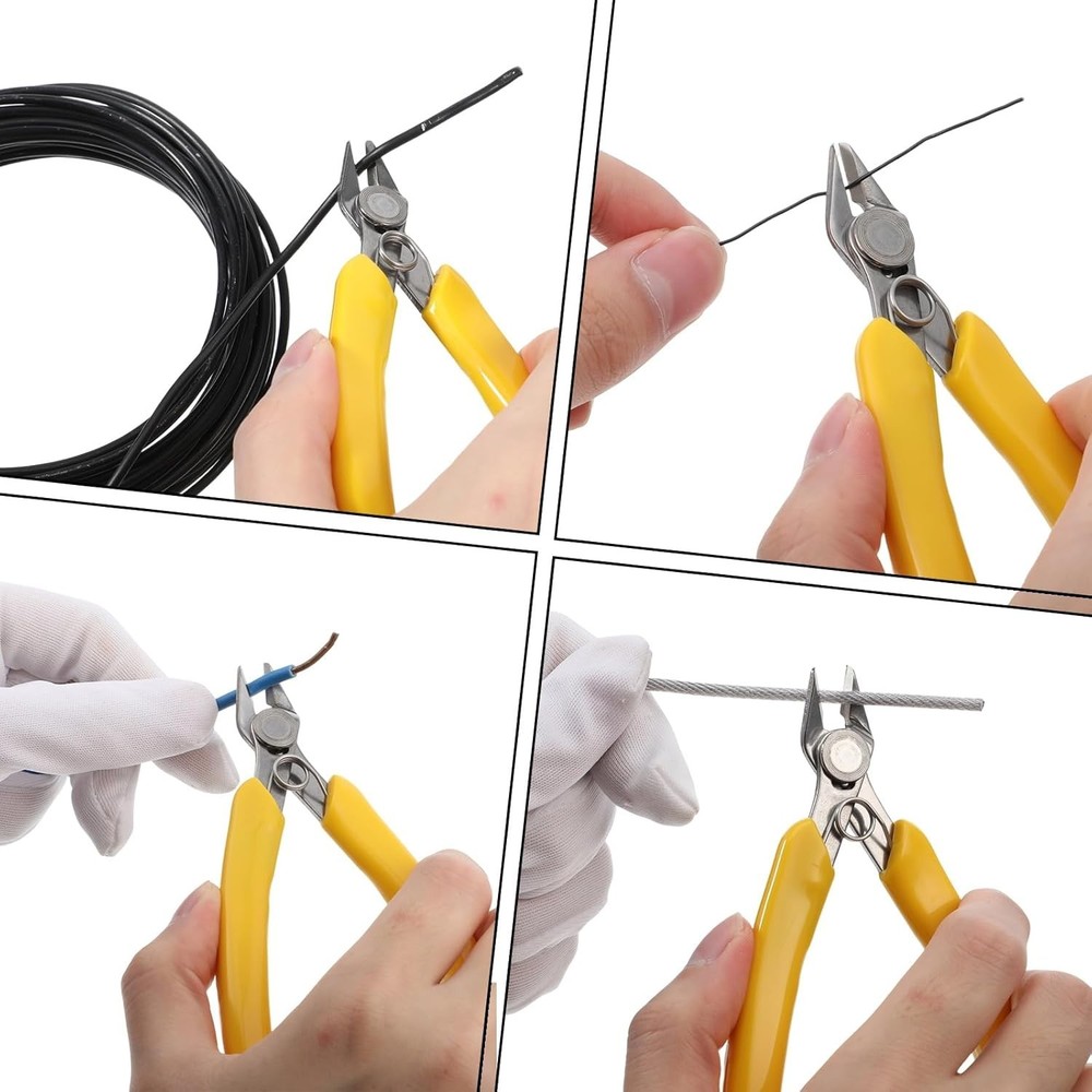 5.5 Inch Stainless Steel Wire Cutter Micro Flush Cutters, Precision Side Cutter