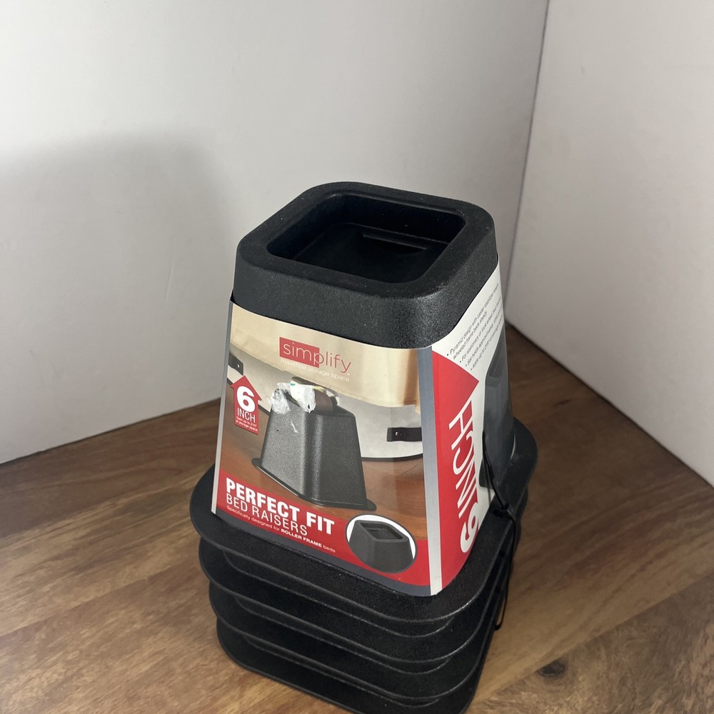 6” Perfect Fit Bed Risers 4 Pack