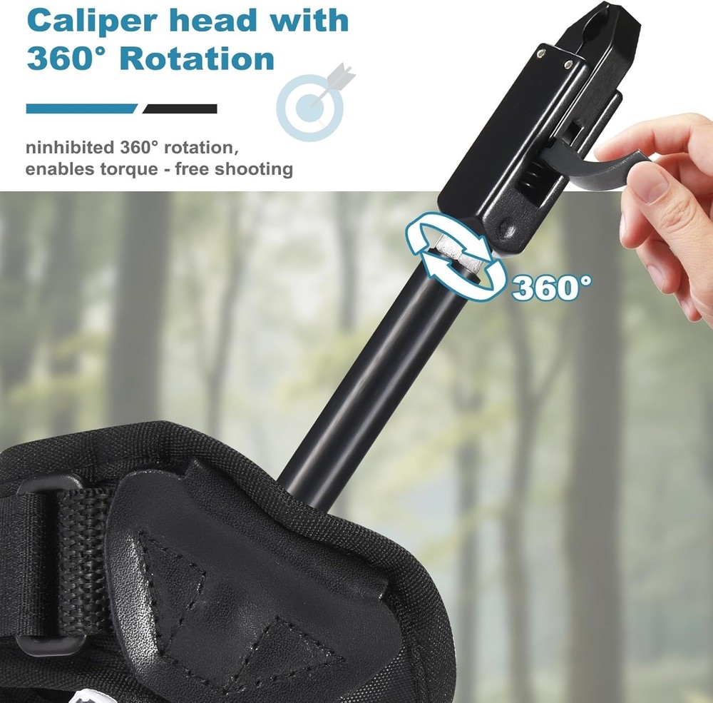 Lightweight Aluminum Compound Bow Release Aid - Left/Right Hand Compatible