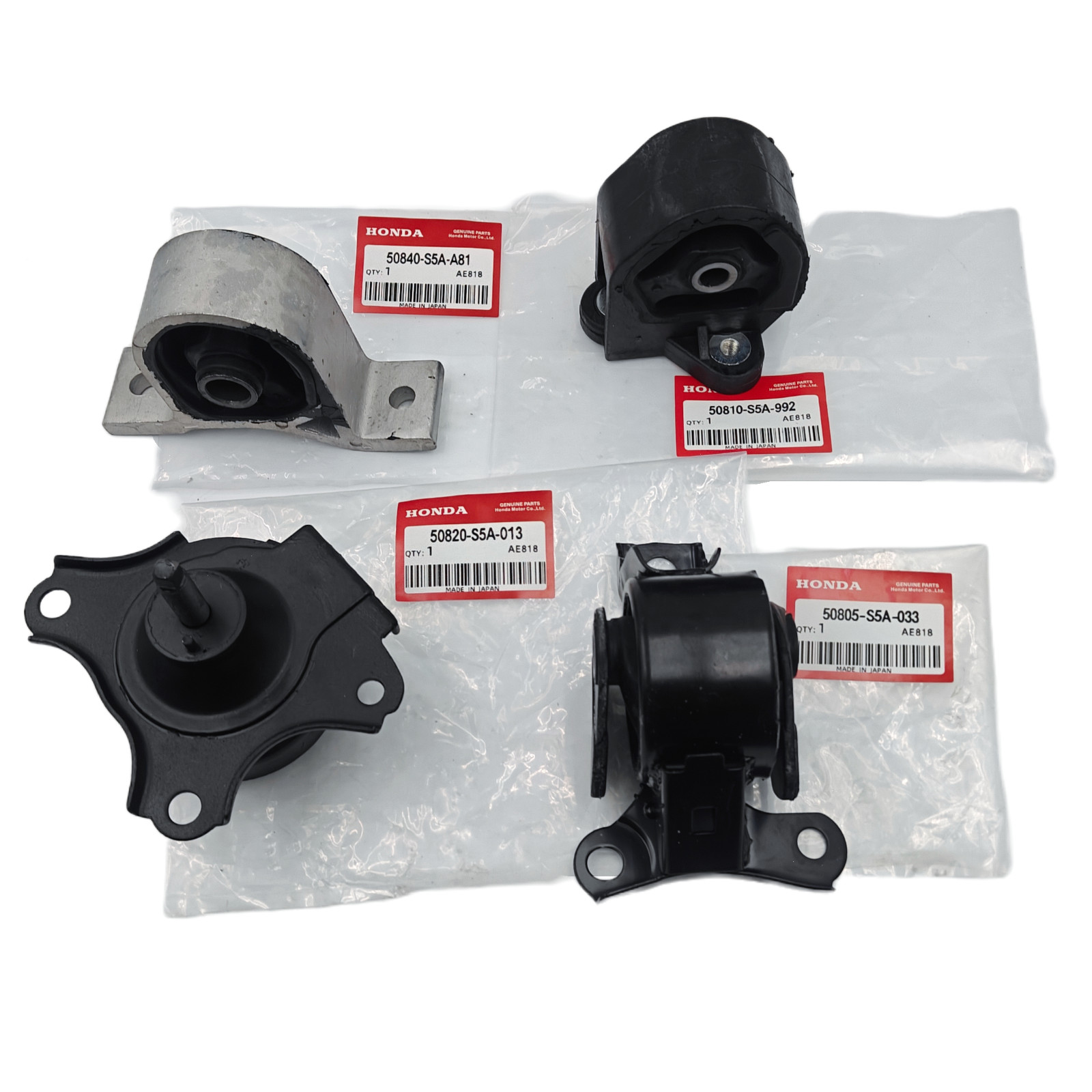 OEM Engine Motor & Trans Mount Auto Set 4PCS For 01-05 Honda Civic Acura EL 1.7L