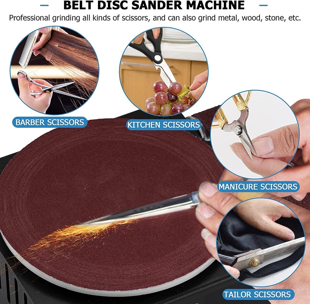 6inch Electric Disc Sander Machine Edge Sharpener Mini Bench Polisher Tools Kits