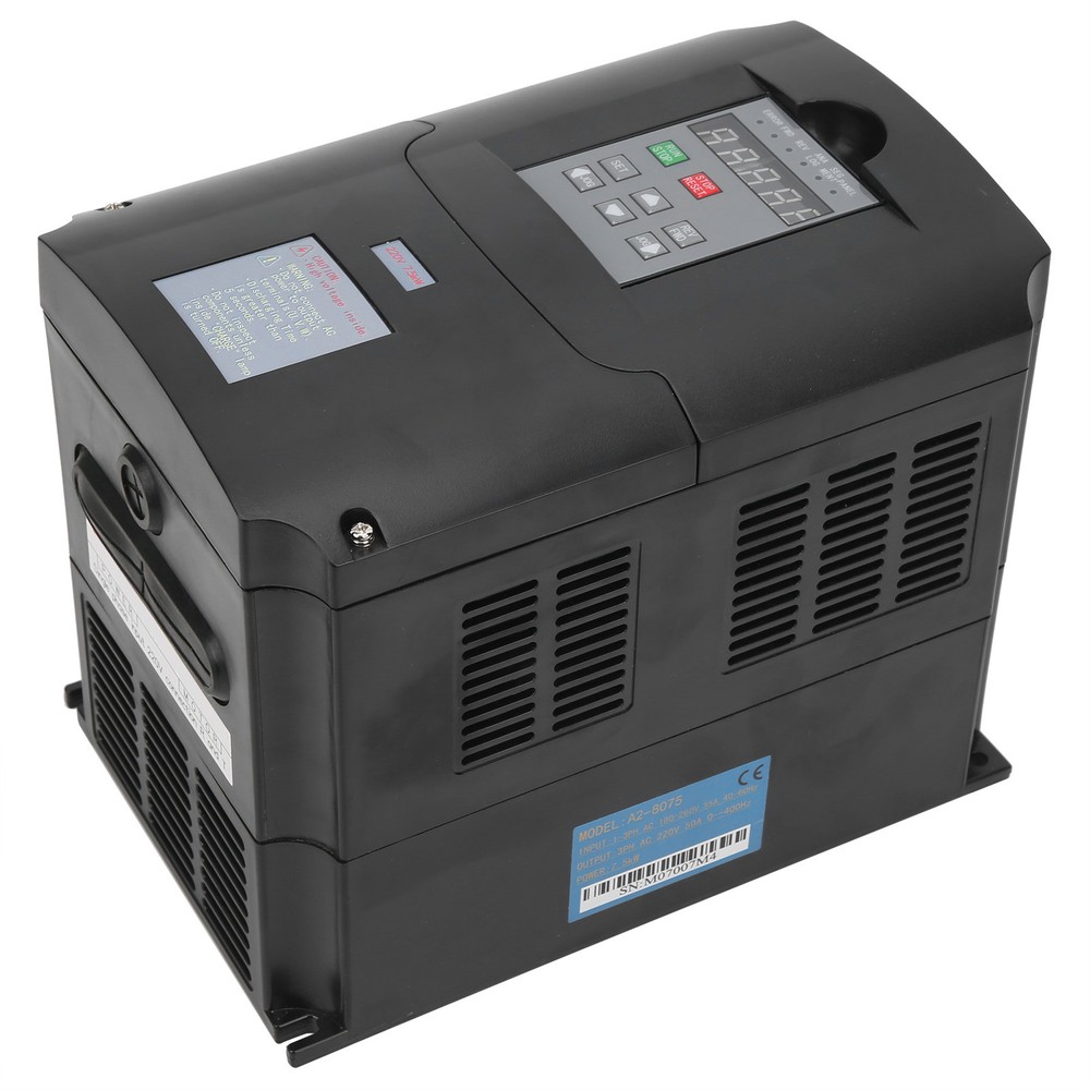 7.5KW Frequency Converter Single-Phase Input AC180V‑250V 3-Phase Output 220V