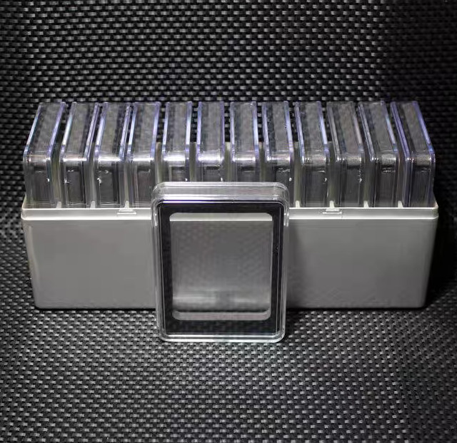 12 Protective Display Case in Plastic Storage Box For NGC / PCGS Slab Holder