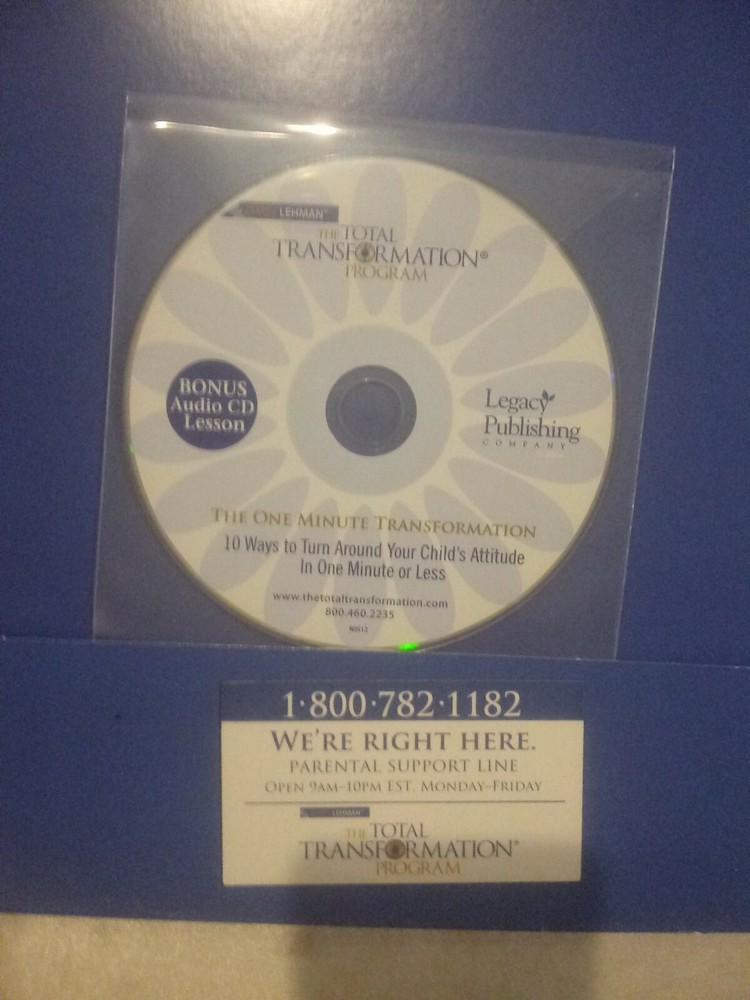 JAMES LEHMAN THE TOTAL TRANSFORMATION PROGRAM PARENTS PROGRAM FOR CHILD BEHAVIOR
