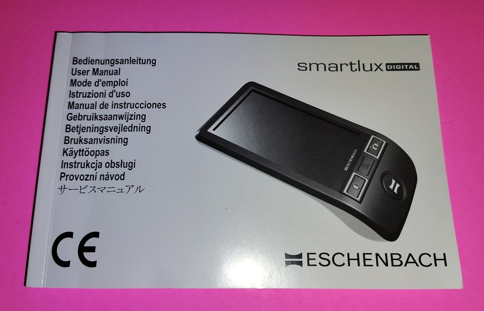 ESCHENBACH SmartLux Digital Portable Magnifier Handheld HD Video 12x #16501