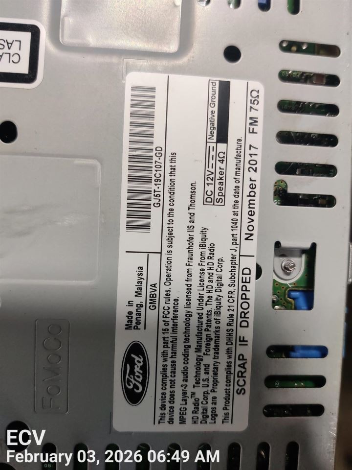 CONTROL PANEL OEM 2017 FORD ESCAPE 1YR WRNTY