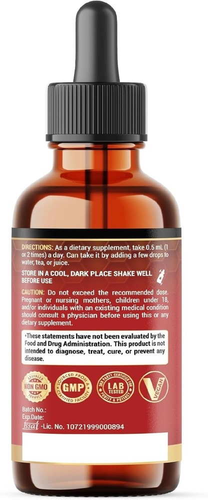 Cognitive Function Boost - 11-in-1 Mushroom Liquid Drops for Daily Use